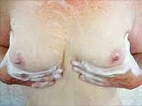 Tits Wash After Breast-Feeding
